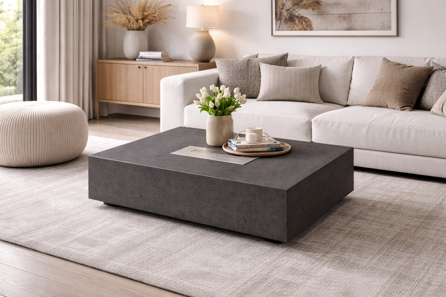 Betontisch Amira Fire